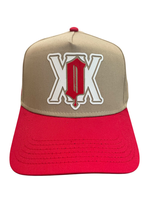 XXO 5 Panel - Oatmeal/Red